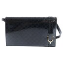 GUCCI(グッチ) グッチニース マイクログッチシマ 53637 ショルダーウォレット ショルダーバッグ ブラック ロングウォレット ゴールド金具 長財布【中古】【程度A】【カラーブラック】【オンライン限定商品】(4)