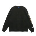 CHAMPION(チャンピオン) サイズ:L ラバーロゴ スウェット トレーナー 長袖 ブラック C3-US001【中古】【程度A】【カラーブラック】【オンライ...
