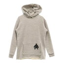 CHROME HEARTS(クロムハーツ) サイズ:M 3クロスパッチ付き カットオフプルオーバーパーカー フーディー グレー【中古】【程度B】【カラーグレー】...