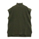 GANNI(ガニー) サイズ:M タートルネック ニットベスト グリーン レディース K1590【中古】【程度B】【カラーグリーン】【オンライン限定商品】