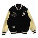 BILLIONAIRE BOYS CLUB(ビリオネアボーイズクラブ) サイズ:L × BiSH BOA VARISITY JACKET ビッシュ ボア バーシティ ジャケット ブラック/ホワイト BBCJP215SX002【中古】【程度B】【カラーブラック】【オンライン限定商品】