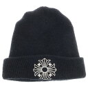 CHROME HEARTS(クロムハーツ) サイズ:OS WOOL WATCH CAP CHプラス刺繍ウールビーニー ニット帽 ニットキャップ ブラック【中古】...