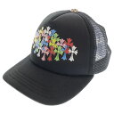 CHROME HEARTS(クロムハーツ) MULTI COLOR SEMETERY CROSS TRUCKER CAP マルチセメタリークロスプリントトラッカ...