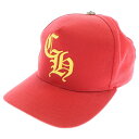 CHROME HEARTS(クロムハーツ) サイズ:OS CH BASEBALL TRUCKER CAP CHロゴ刺繍 ベースボールキャップ 帽子 レッド【中古...