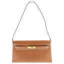 HERMES(エルメス) ケリーエラン ヴォーマダム ゴールド金具 W刻印 2WAY ショルダーバッグ クラッチバッグ セカンドバッグ ブラウン レディース【新...