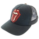 CHROME HEARTS(クロムハーツ) サイズ:OS ROLLING STONES TRUCKER CAP リップアンドタンパッチメッシュキャップ 帽子【中古】【程度B】【カラーブラック】【取扱店舗OneStyle名古屋パルコ店】(4)
