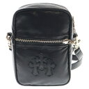CHROME HEARTS(クロムハーツ) TAKA MINI LTHR タカミニ セメタリークロスパッチレザーショルダーバッグ ブラック【中古】【程度A】【カ...