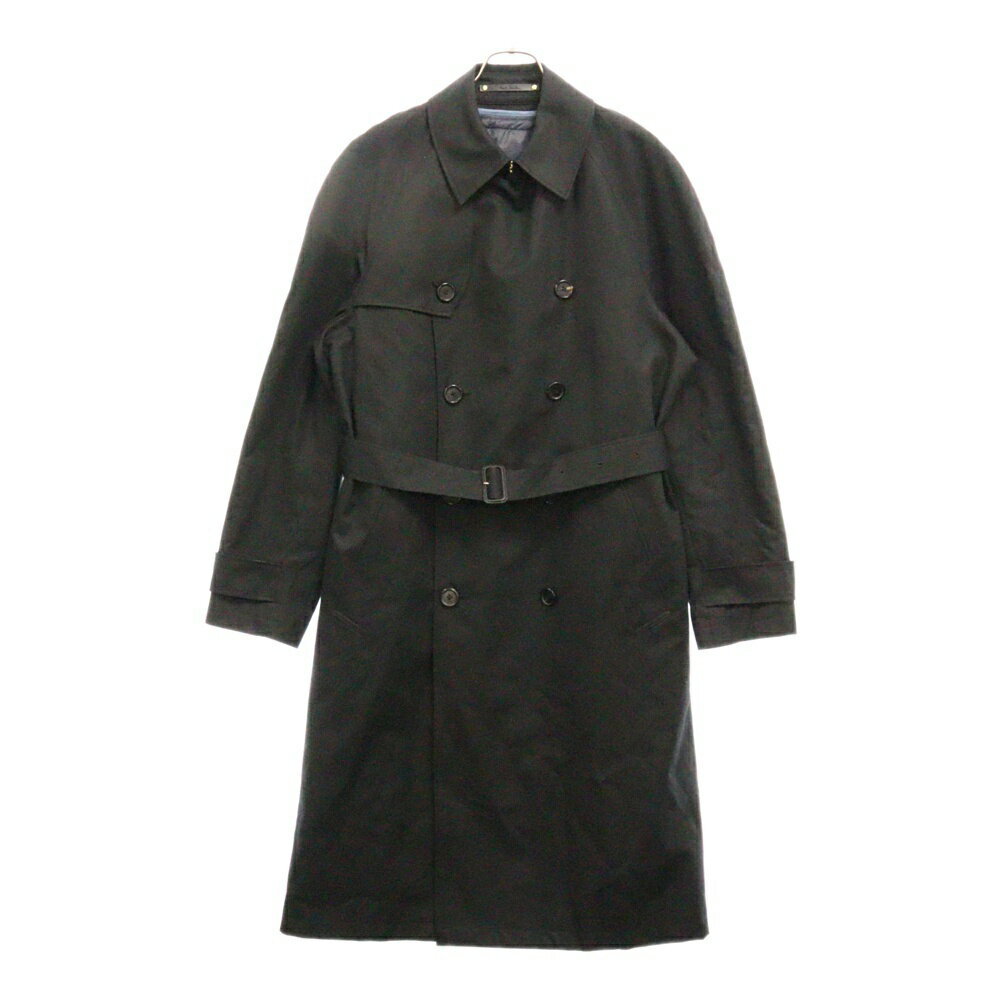 Paul Smith(ポールスミス) サイズ:XL コットンギャバジン ダブルトレンチコート 243173 006ULN ブラック【中古】【程度A】【カラーブラック】【取扱店舗BRING梅田茶屋町店】