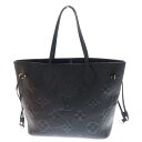 LOUIS VUITTON(ルイヴィトン) モノグラムアンプラント ネヴァーフルMM ブラック レザー ハンドバッグ トートバッグ ポーチM45685【中古】【程度A】【カラーブラック】【取扱店舗WASTE_NOT名古屋店】(4)
