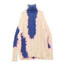 BALENCIAGA(バレンシアガ) サイズ:XS 18AW ブリーチ オーバーサイズ コットン ハイネック ニット セーター マルチ 555377 13148【中古】【程度B】【カラーマルチカラー】【オンライン限定商品】