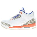 NIKE(ナイキ) サイズ:29.5cm Air Jordan 3 Retro Knicks 136064-148 エアジョーダン3 レトロ ニックススニーカー シューズ ホワイト/オレンジ us11.5/29.5cm【中古】【程度A】【カラーホワイト】【オンライン限定商品】(4)