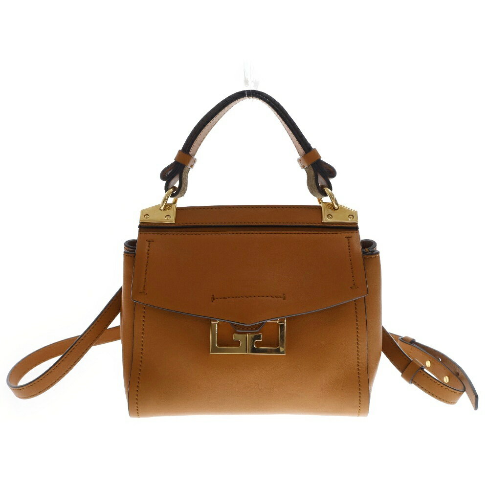 GIVENCHY(ジバンシィ) サイズ:SMALL ミスティック スモール 2wayハンドバッグ ブラウン ショルダーバッグ ソフトレザー【中古】【程度B】【カラーブラウン】【取扱店舗新宿】