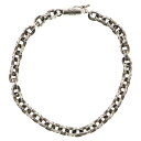 CHROME HEARTS(クロムハーツ) サイズ:7inch PAPER CHAIN ペーパーチェーン ブレスレット シルバー BCA178【中古】【程度B】...