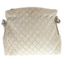 CHANEL(シャネル) ココマーク チェーンハンドバッグ レザー ホワイト シルバー金具 編み込み レディース A34487【中古】【程度B】【カラーホワイト...