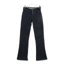 CHROME HEARTS(クロムハーツ) サイズ:24R DNM PANTS OLD フレアデニムパンツ インディゴ レディース 24R【中古】【程度B】【カ...