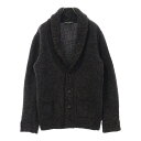 DOLCE & GABBANA(ドルチェアンドガッバーナ) サイズ:52 SHAWL Knit CARDIGAN ショールカラーカーディガン ブラウン KB-G...