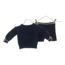 THOM BROWNE(トムブラウン) サイズ:12 baby トリコロール ウールカシミヤ混ニットセットアップ セーター パンツ ネイビー【中古】【程度A】【...
