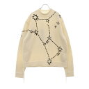 DIOR(ディオール) サイズ:M 23AW Concelation Embroidery Knit Sweater 星座ロゴ刺繍 ウールブレンド ジャージー ...