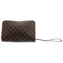 LOUIS VUITTON(ルイヴィトン) ダミエ サンルイ レザー セカンド クラッチバッグ ブラウン N51993 SN1142【中古】【程度B】【カラーブラウン】【オンライン限定商品】