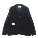 WTAPS(ダブルタップス) サイズ:2 21AW PALMER SWEATER POLY ポリエステル ジップアップ ニット カーディガン ブラック 212M...