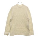 FENDI(フェンディ) サイズ:36 Emboss Crewneck ズッカ柄 エンボス クルーネックスウェットトレーナー レディース ホワイト FZX810...