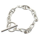 HERMES(エルメス) サイズ:14LINK Chaine d'Ancre GM シェーヌダンクル チェーンブレスレット 14LINK シルバー【中古】【程度...