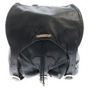 CHROME HEARTS(クロムハーツ) サイズ:スモール BACKPACK-S スモールバックパック ガンスリンガーレザーベルトバックパック ブラック【中古...