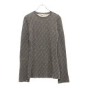 STELLA McCARTNEY(ステラマッカートニー) サイズ:38 Logo Knit Sweater ロゴ総柄 ニットセーター レディース グレー 574750【中古】【程度A】【カラーグレー】【オンライン限定商品】
