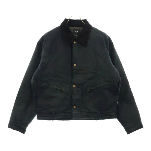 HUF(ハフ) サイズ:M 24AW CANVAS JACKET キャンバス 裏地キルティング ダックジャケット ブラック【中古】【程度B】【カラーブラック】【取扱店舗BRING THRIFT CLOSET 幕張店】 HUF(ハフ) サイズ:M 24AW CANVAS JACKET キャンバス 裏地キルティング ダックジャケット ブラック【中古】【程度B】【カラーブラック】【取扱店舗BRING THRIFT CLOSET 幕張店】