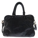 CHROME HEARTS(クロムハーツ) BRF CLL TRBK STRP ダガージップレザー2WAYブリーフバッグ ブラック/シルバー【中古】【程度B】【...