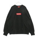 SUPREME(シュプリーム) サイズ:XL 22AW Box Logo Sweatshirt ボックスロゴ クルーネックスウェットトレーナー ブラック【中古】...