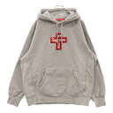 SUPREME(シュプリーム) サイズ:L 20AW Cross Box Logo Hooded Sweatshirt クロスボックスロゴ フーデッド スウェッ...