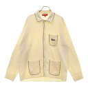 SUPREME(シュプリーム) サイズ:L 22AW Contrast Stitch Button Up コントラスト ステッチ ボタン アップ ロゴ刺繍カーディガン 襟付きニットシャツ アイボリー【中古】【程度B】【カラーホワイト】【取扱店舗BRING THRIFT CLOSET 湘南平塚店】(4)