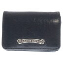 CHROME HEARTS(クロムハーツ) CRD CSE 3PKT WD V1 スクロールラベル 3ポケットカードケース ブラック【中古】【程度B】【カラーブ...