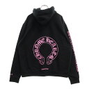 CHROME HEARTS(クロムハーツ) サイズ:L WWW.CHROMEHEARTS.COM HOODIE オンライン限定ホースシューバックプリントプルオー...