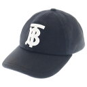 BURBERRY(バーバリー) サイズ:Sサイズ モノグラムモチーフ コットンジャージーベースボールキャップ ブラック【中古】【程度B】【カラーブラック】【取扱...