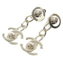 CHANEL(シャネル) 96A ココマークターンロックチェーンイヤリング シルバー【中古】【程度B】【カラー14069】【取扱店舗新宿】