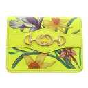 GUCCI(グッチ) フローラ ズゥミ コンパクトウォレット ネオン イエロー PVC 536353 二つ折り財布【中古】【程度A】【カラーイエロー】【オンライン限定商品】(4)