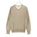 JIL SANDER(ジルサンダー) サイズ:46 Vネック 長袖ニットセーター アイボリー【中古】【程度B】【カラーホワイト】【オンライン限定商品】