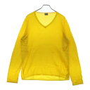 JIL SANDER(ジルサンダー) サイズ:44 Vネック 長袖ニットセーター イエロー【中古】【程度B】【カラーイエロー】【オンライン限定商品】
