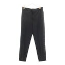 SAINT LAURENT PARIS(サンローランパリ) サイズ:F34 Wool Slacks Pants ウール サイドライン スラックス パンツ ブラッ...