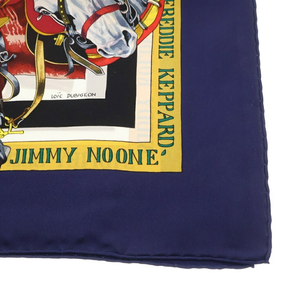 HERMES(エルメス) サイズ:90 カレ90 THE ORIGINAL NEW ORLEANS CREOLE JAZZ 1923 ニューオリンズ クレオール ジャズ スカーフ ストール ブルー【新古品/中古】【程度S】【カラーブルー】【オンライン限定商品】