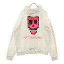 CHROME HEARTS(クロムハーツ) サイズ:L PURPLEHAUSMAFIA パープルハウス モンクパンク プルオーバーパーカー ホワイト【中古】【程...