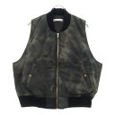 FFFPOSTALSERVICE(トリプルエフポスタルサービス) サイズ:XL MA-1 BOMBER VEST ガーメントダイウォッシュドボンバーベスト ブラ...