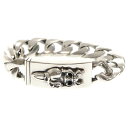 CHROME HEARTS(クロムハーツ) サイズ:12LINK ID DGGR HEART 12LINK ダガーハートショートIDクラシックリンク シルバーブ...