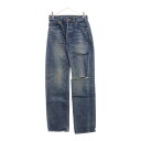 CELINE(セリーヌ) サイズ:26 Polly Jeans N754 423R 08DD ポリージーンズ ストレートデニムパンツ ボトムス インディゴ レデ...