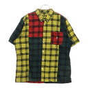 HUF(ハフ) サイズ:XL DISORDER WOVEN SHIRT ウーブンシャツ 半袖シャツ BU00067SP20 マルチカラー【中古】【程度B】【カラ...
