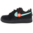 NIKE(ナイキ) サイズ:26.5cm ×TIFFANY&CO AIR FORCE 1 LOW 1837 BLACK DZ1382‐001 ティファニー エアフォース1 ローカットスニーカー ブラック/ブルー US8.5/26.5cm【中古】【程度B】【カラーブラック】【取扱店舗BRING KICKS】