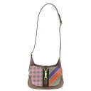 GUCCI(グッチ) ジャッキー1969 GGスプリーム ジメオトリック 2WAYショルダーバッグ マルチカラー ワンショルダーバッグ ブラウン ゴールド金具 ...