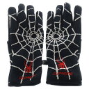 SUPREME(シュプリーム) サイズ:XL 24AW x Spyder Gloves BLACK スパイダー グローブ 蜘蛛の巣 ブラック/ホワイト【中古】【...